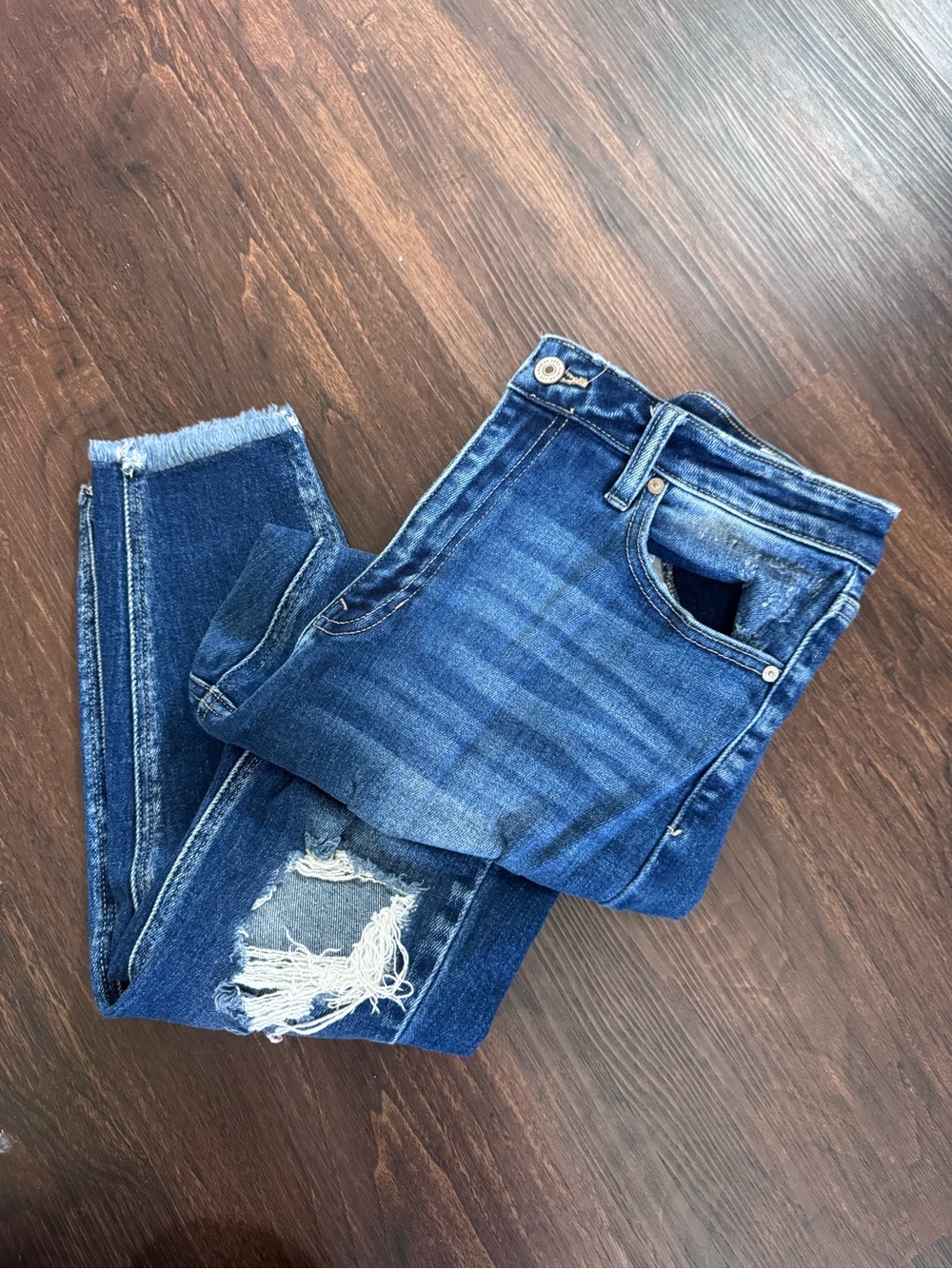 KanCan Blue Distressed Skinny Jeans